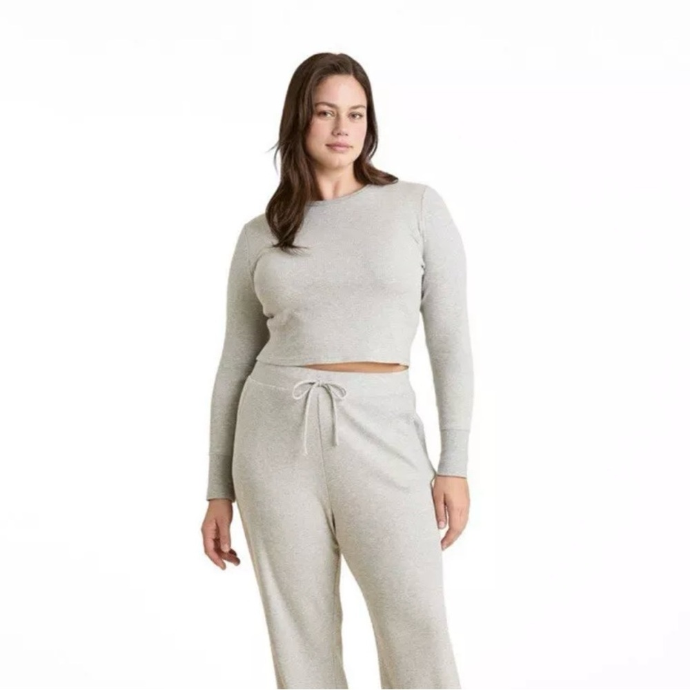 NUUDS 2 Piece Micro Waffle Heather Grey Set Size L
(Sold out on Nuuds site)